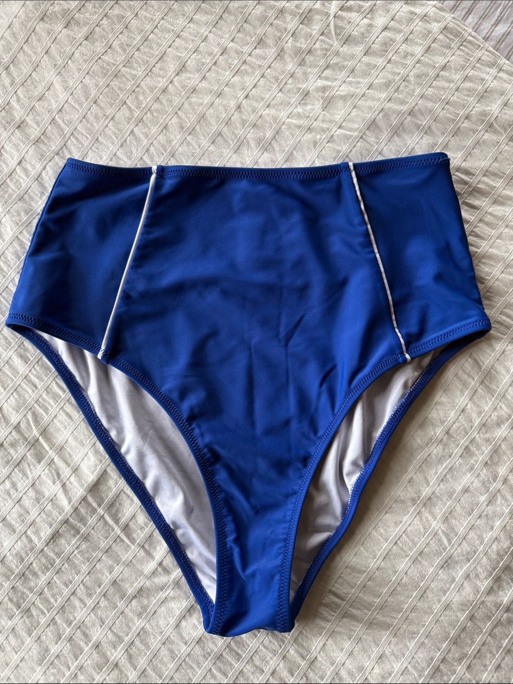 Cupshe High waisted bikini bottom blue XL